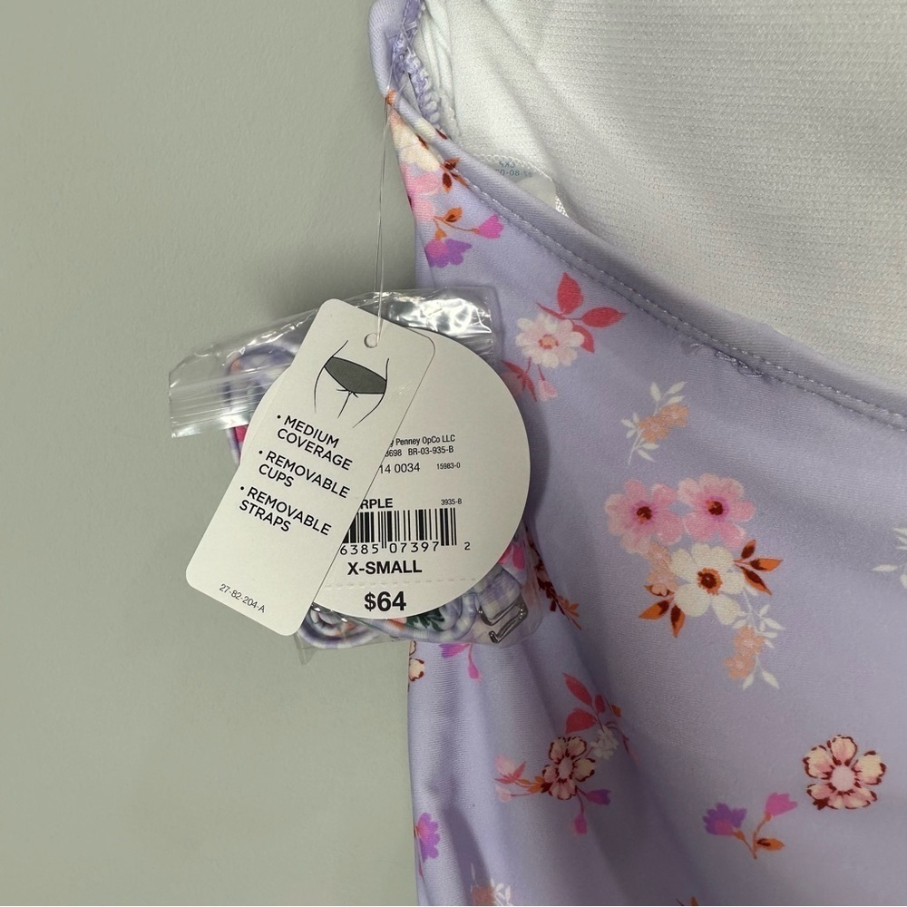 Decree Floral One Piece in Purple and Pink - Picture 5 of 5